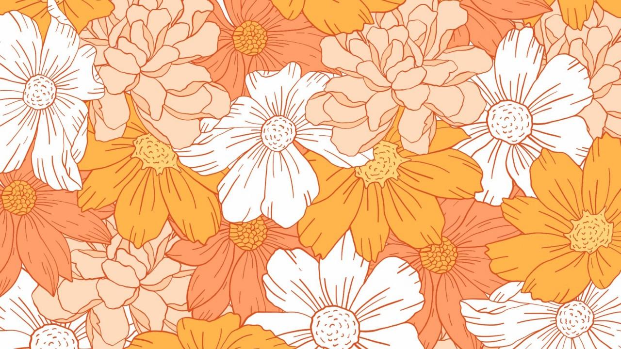 1280x720 Aesthetic Peach Wallpaper Laptop