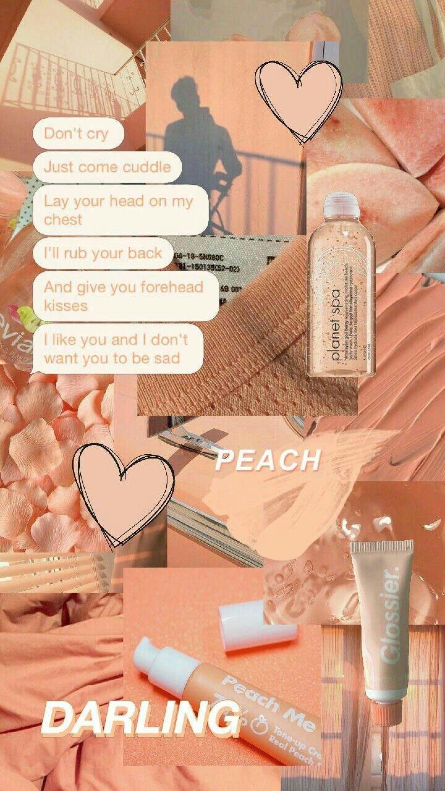 1440x2560 Peach aesthetic collage • Wallpaper For You HD Wallpaper For Desktop & Mobile