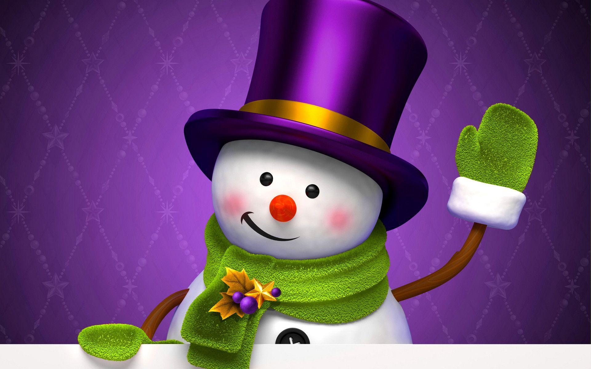 1920x1200 Snowman Wallpaper