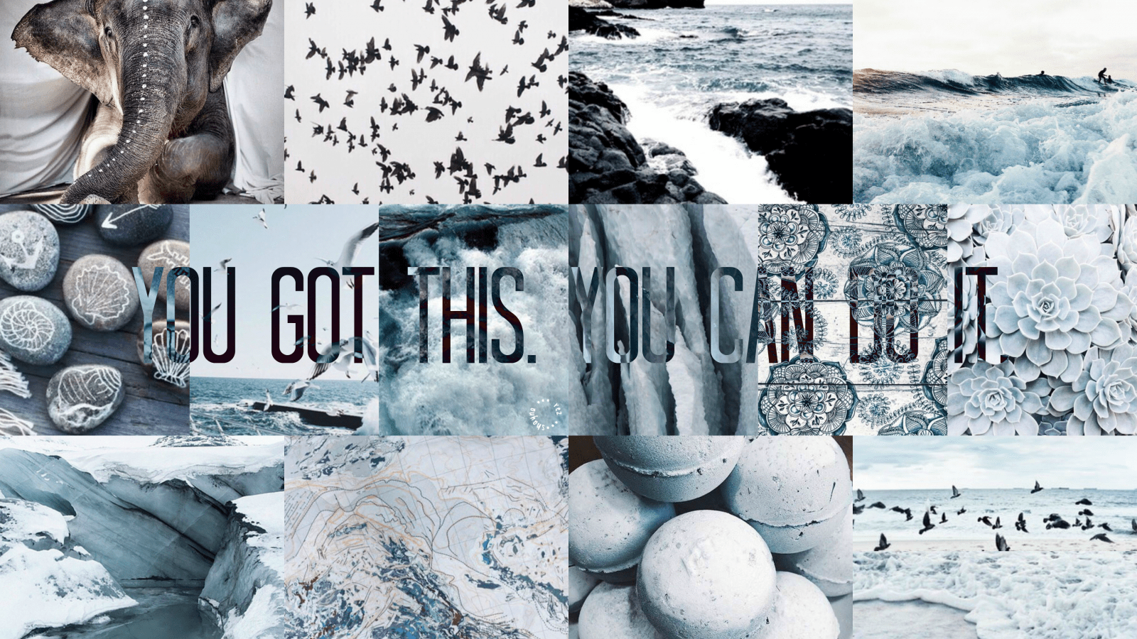 1600x900 Free download blue white aesthetic laptop wallpaper Laptop wallpaper [3400x2077] for your Desktop, Mobile & Tablet. Explore Collage Wallpaper. Collage Background, Hypebeast Collage Wallpaper, Custom Photo Collage Wallpaper