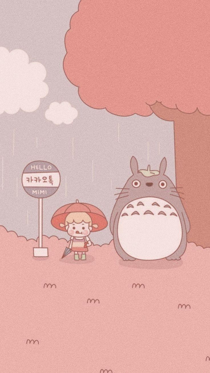 736x1305 meuamigototoro #totoro #wallpaper. Cute anime wallpaper, Wallpaper iphone cute, Cute cartoon wallpaper