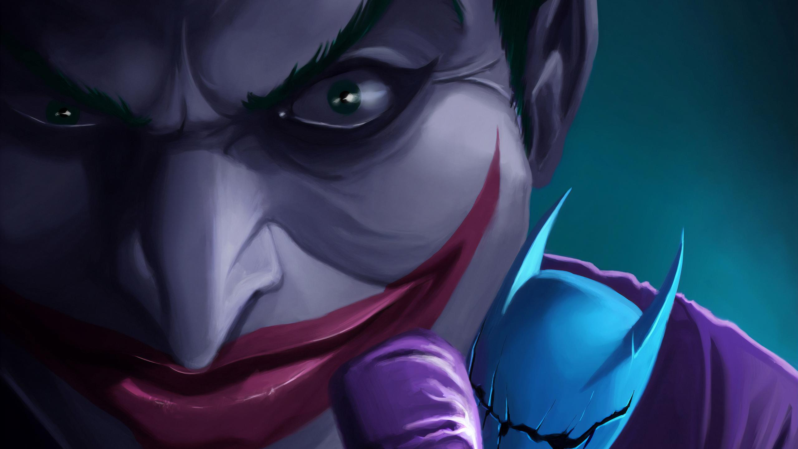 2560x1440 Joker With Bat Dool, HD Superheroes, 4k Wallpaper, Image, Background, Photo and Picture