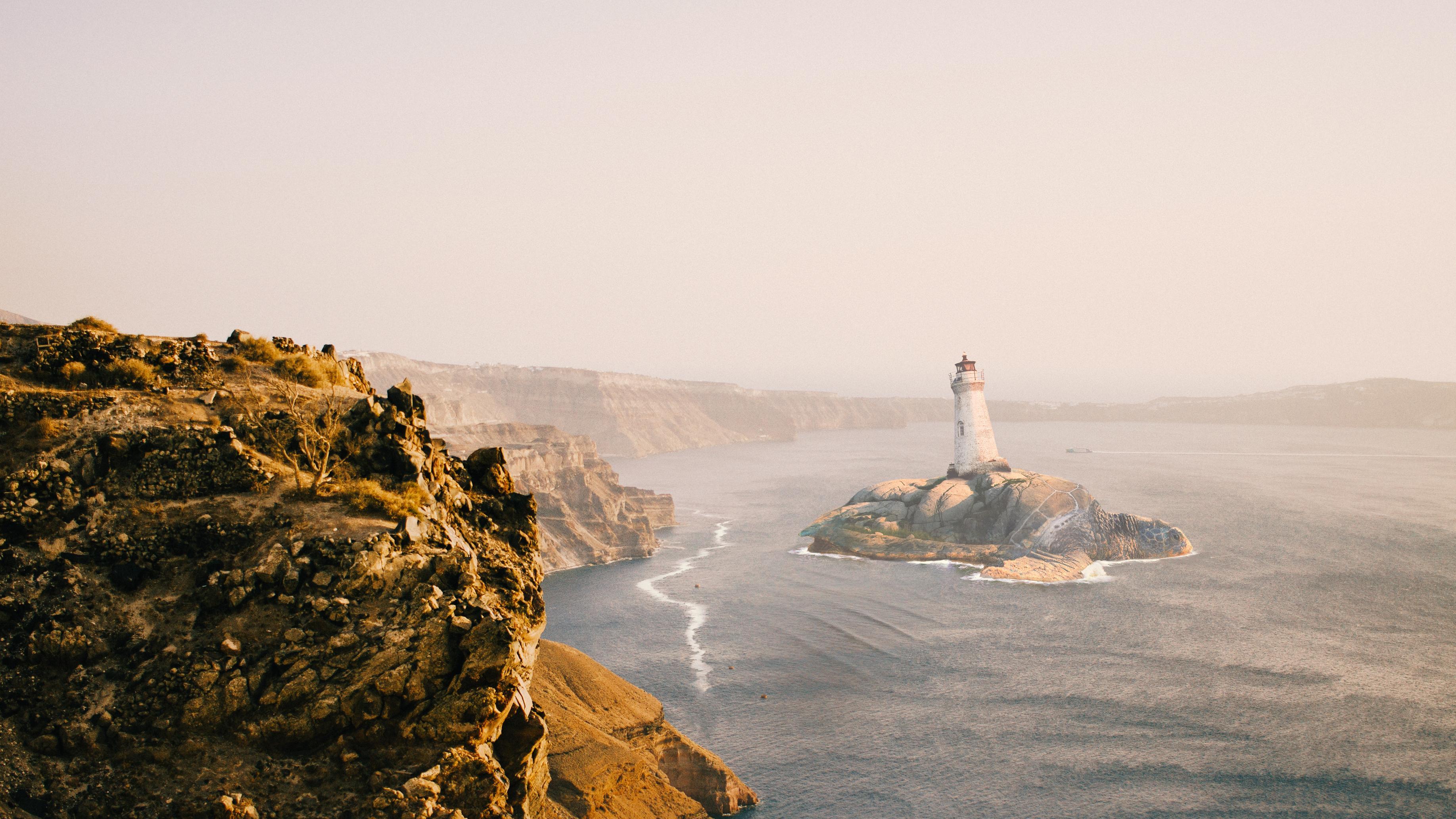 3671x2065 Roaming Lighthouse HD wallpaper