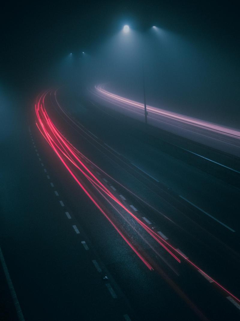 800x1067 Wallpaper Day. fog, dark, night, road, lights for HD, 4K Wallpaperday for Desktop, Mobile Phones free download