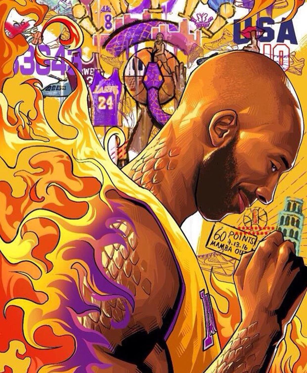 1242x1511 Kobe Bryant The Black Mamba Wallpaper