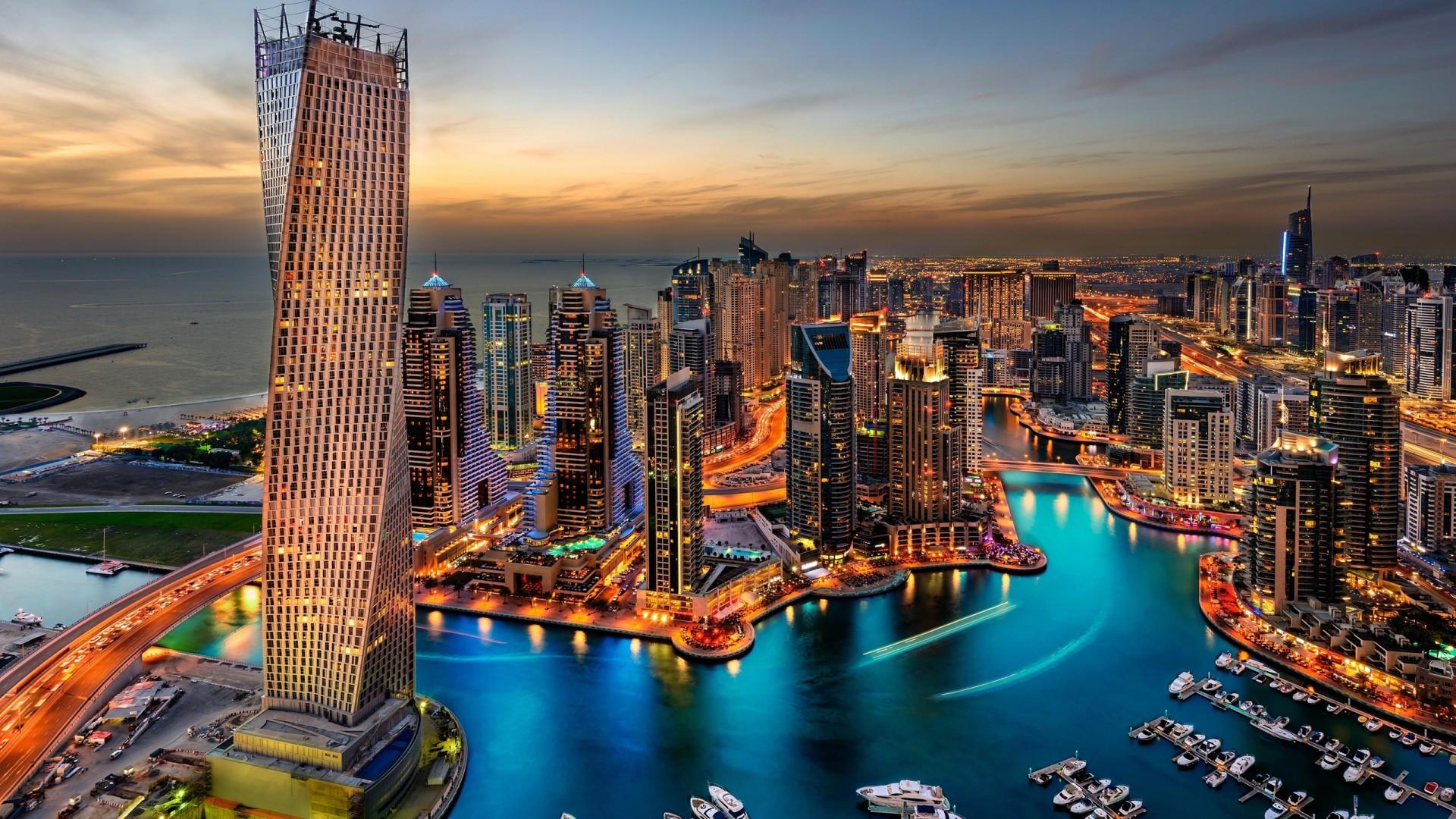 1920x1080 Dubai Marina Wallpaper Download for your Desktop, Tablet or Phone