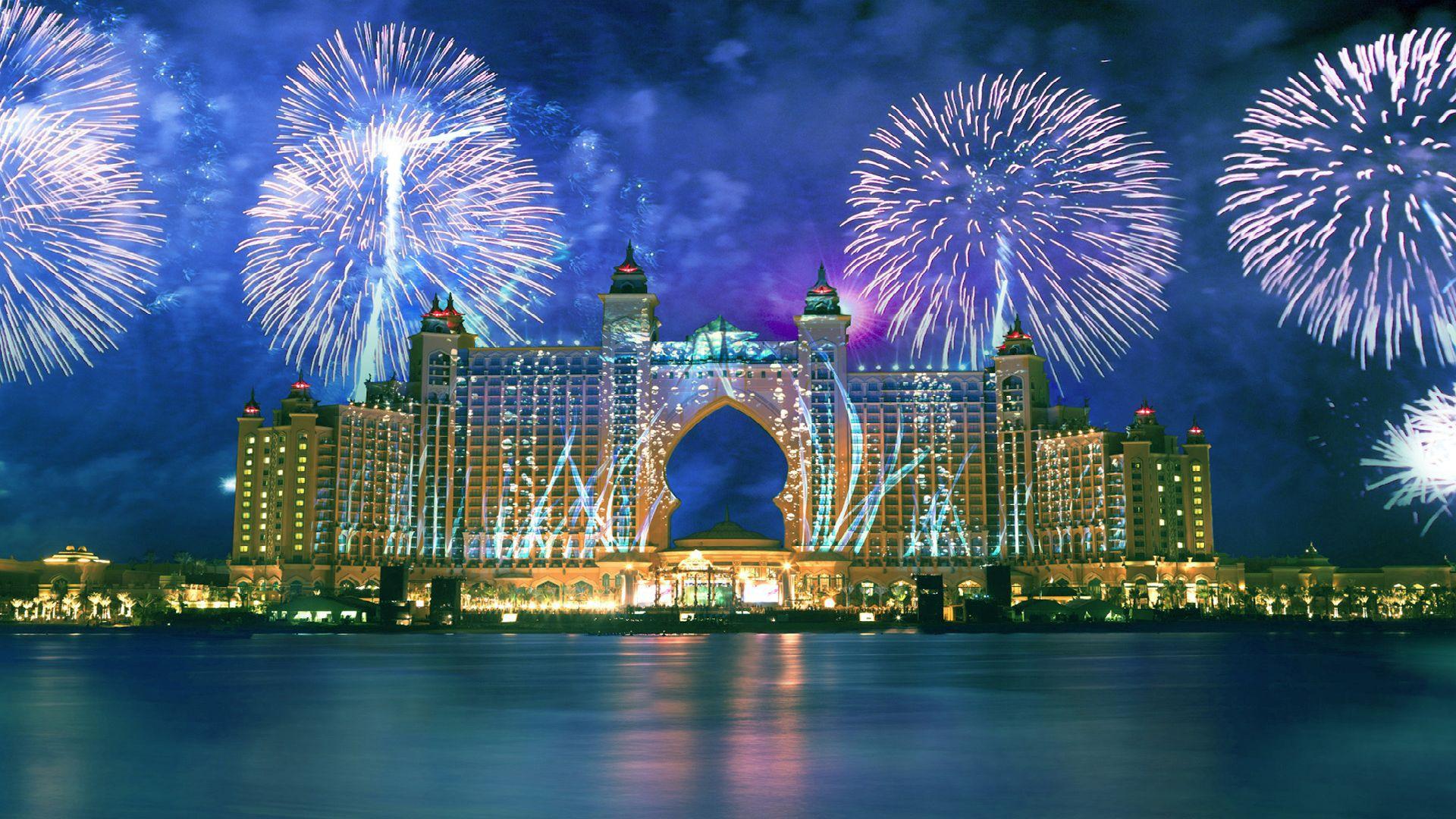 1920x1080 Atlantis Dubai Fireworks