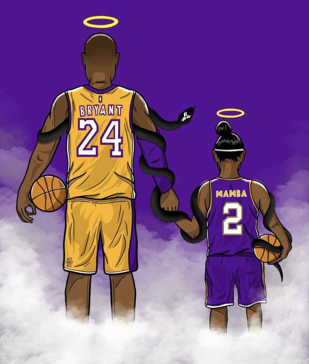1072x1260 Kobe and Gigi Wallpaper Free HD Wallpaper