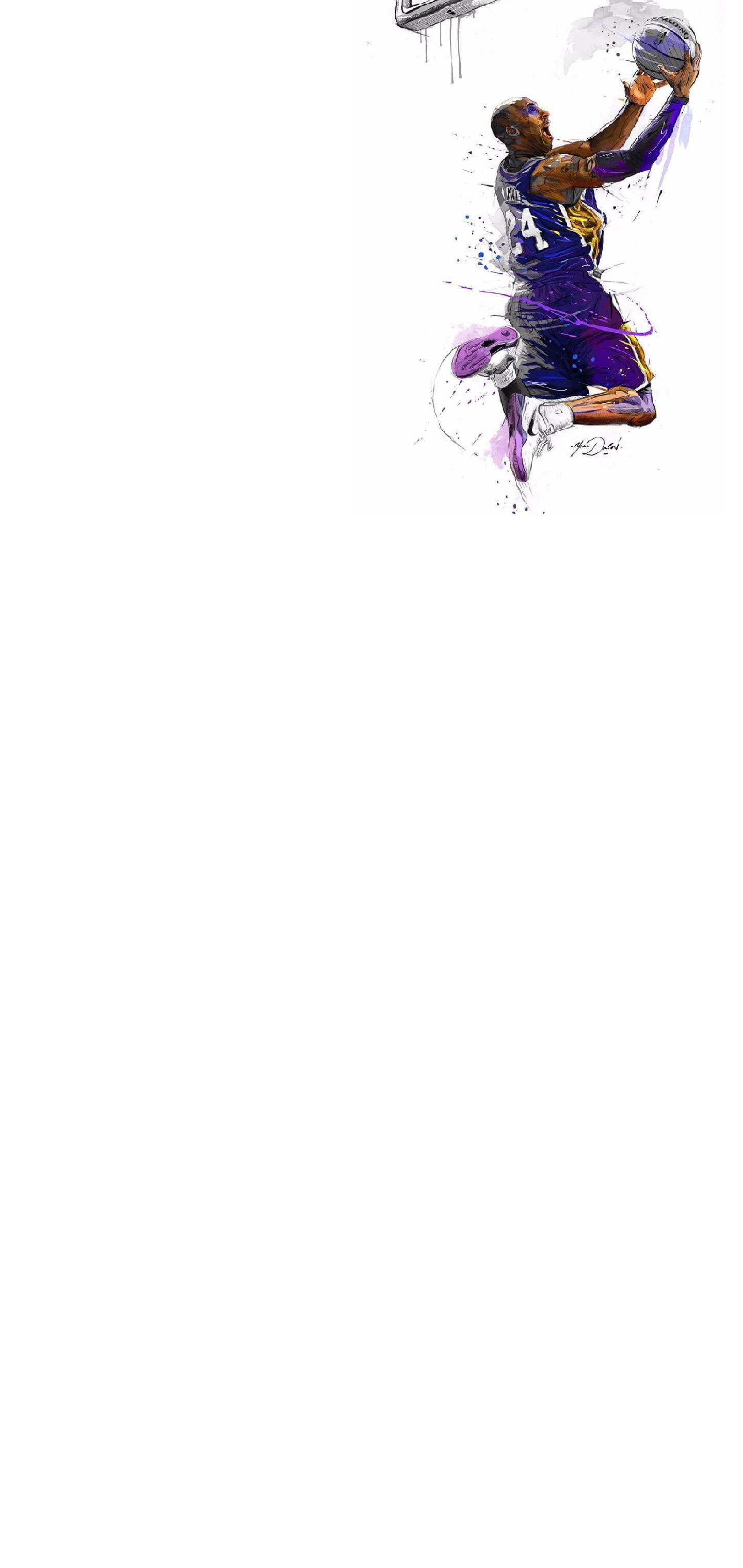 1440x3040 Kobe Bryant Dunks [S10] Galaxy S10 Hole Punch Wallpaper