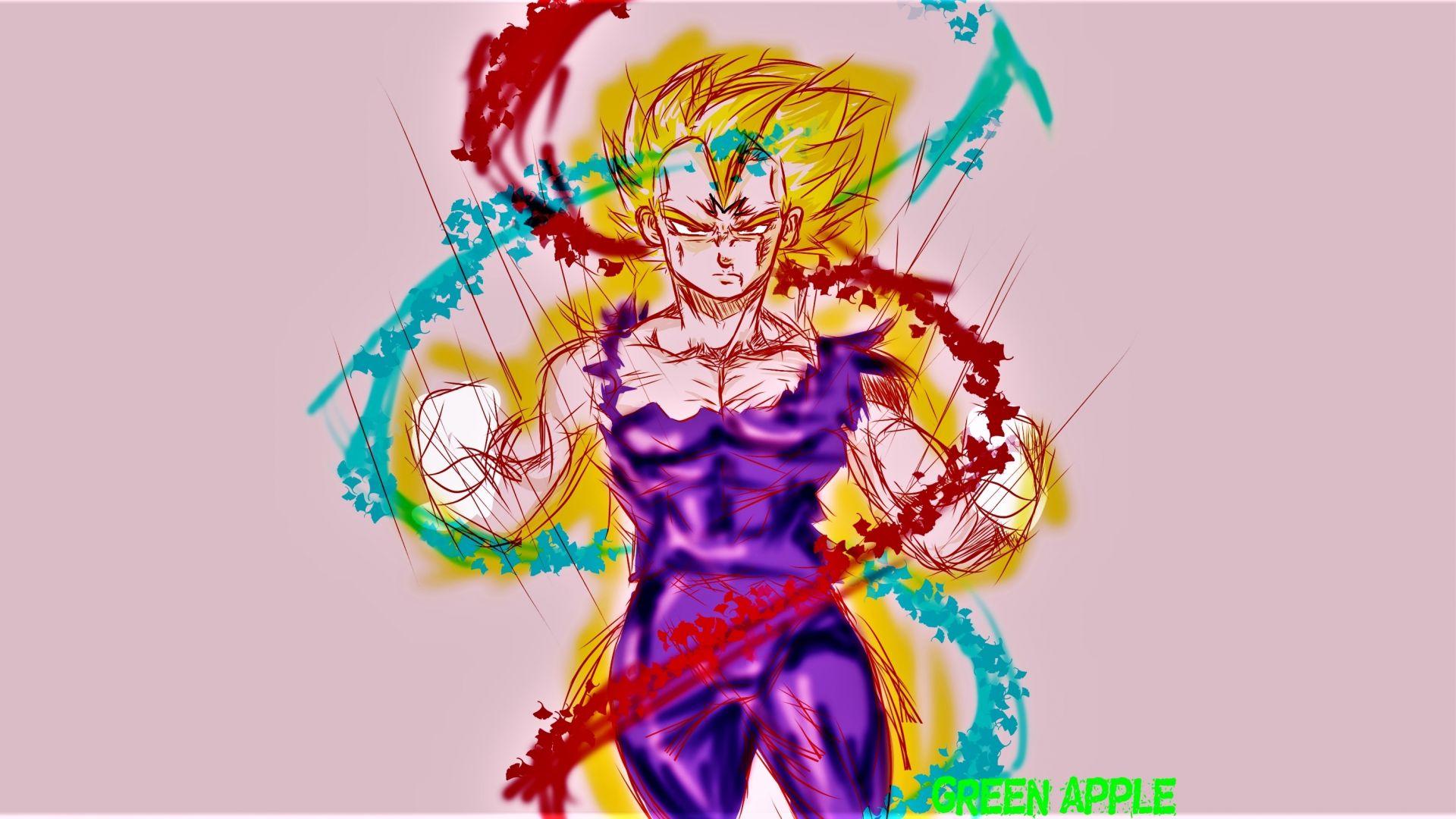 1920x1080 Desktop wallpaper super saiyan, vegata, art, dragon ball, minimal, HD image, picture, background, ae468f