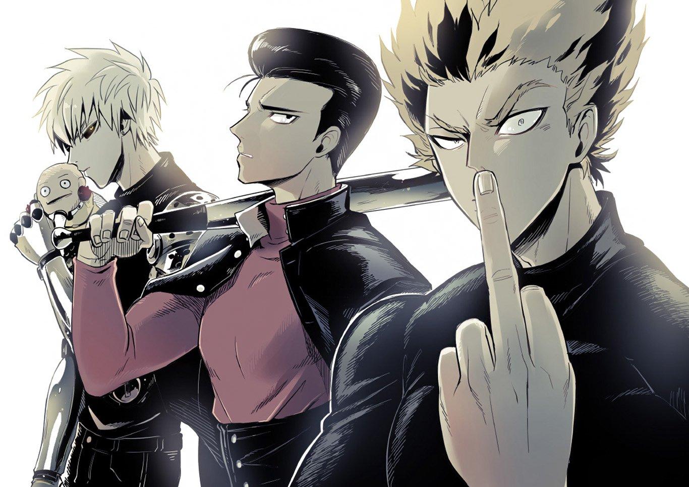 1366x965 One Punch Man Wallpaper