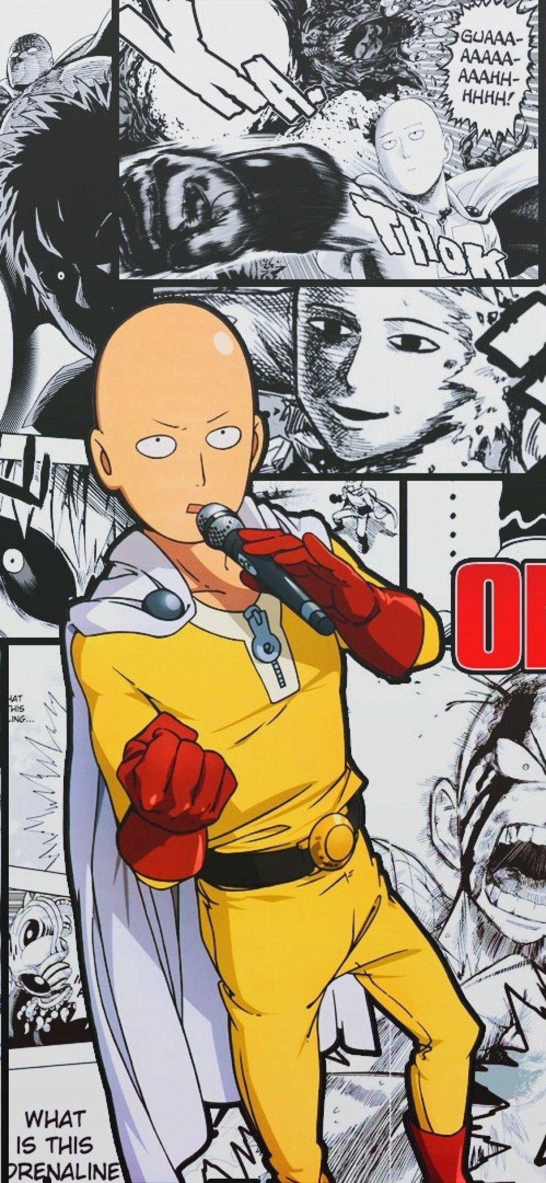 1125x2436 One Punch Man iPhone Wallpaper
