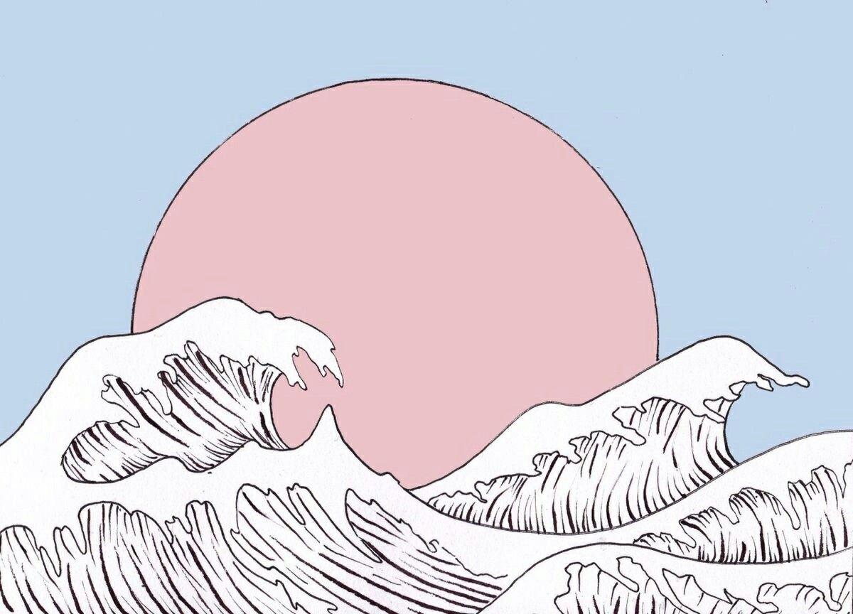 1200x864 Japanese Aesthetic Wave Aesthetic Cute Wallpaper For Chromebook