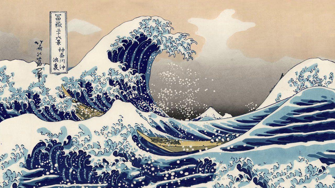 1280x720 Aesthetic Japanese Wave Wallpaper