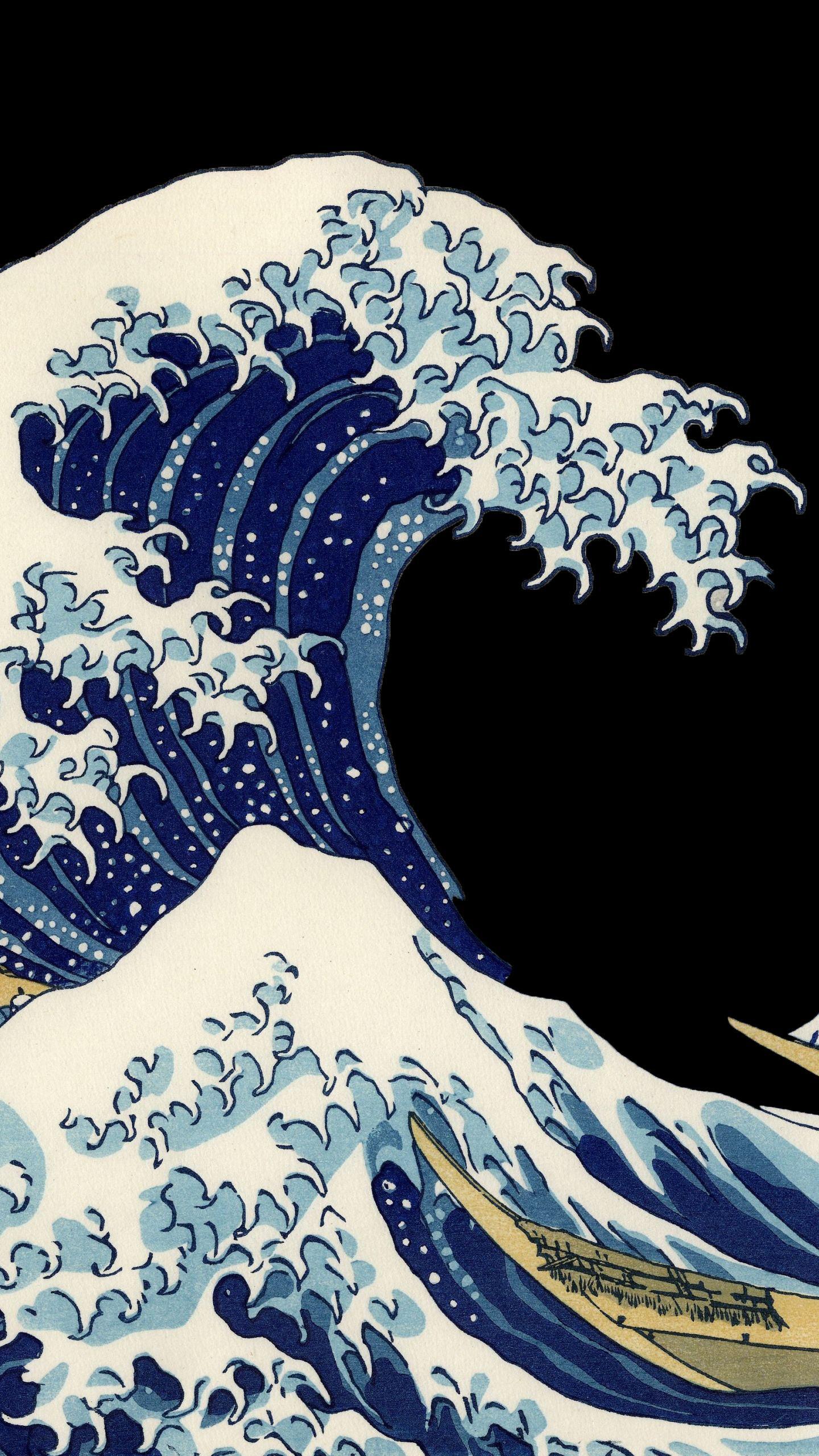 1440x2560 Aesthetic Kanagawa Wallpaper