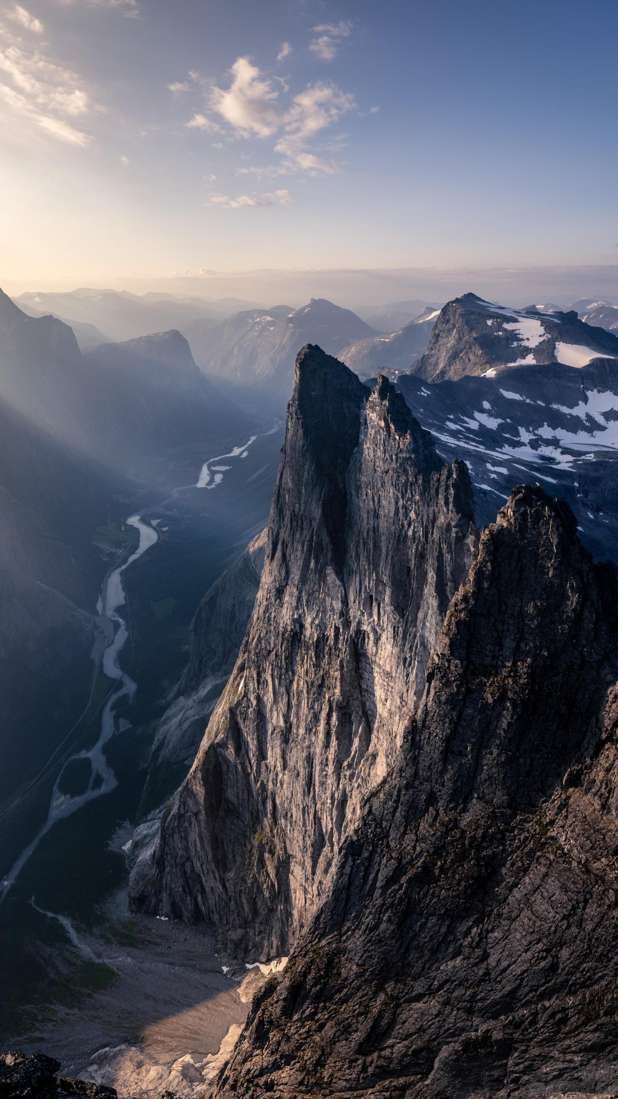 2160x3840 Wallpaper Troll Wall, Romsdal, Norway, mountains, 4K, Travel