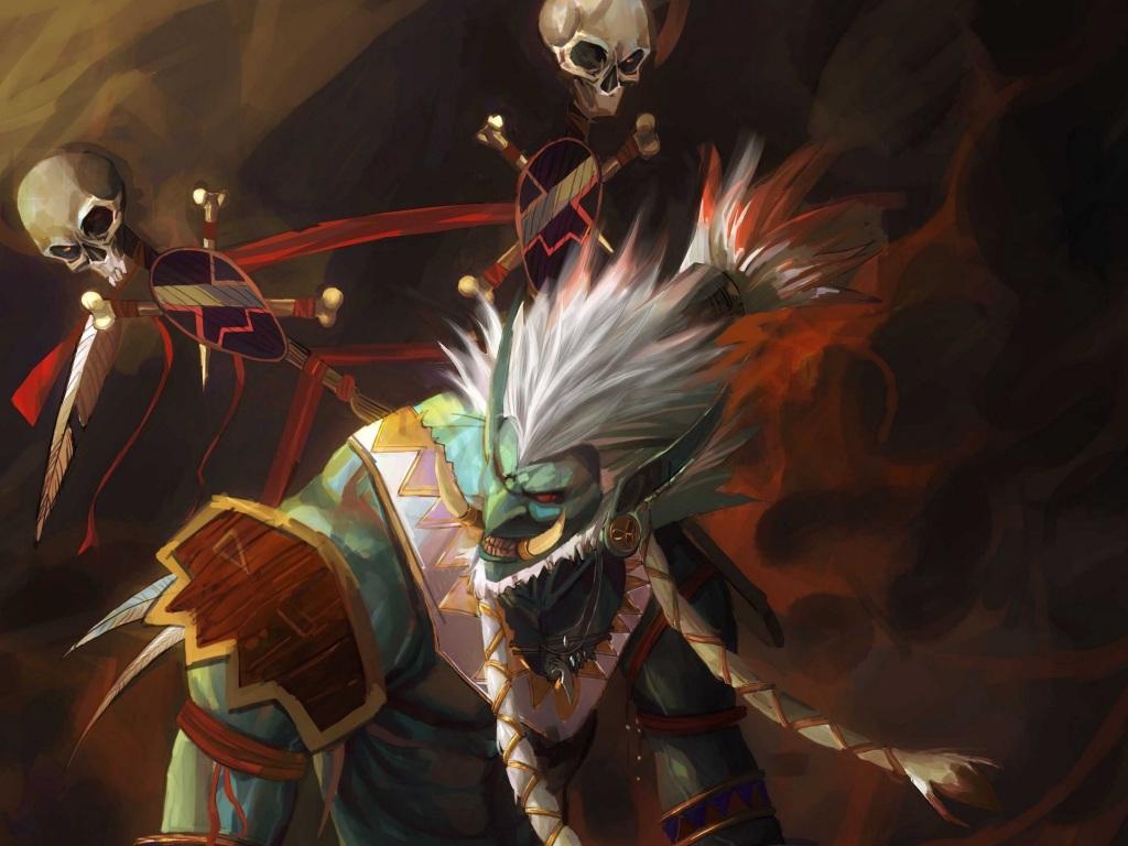 1024x768 Wallpaper 4k world of warcraft, troll, shaman, totem 4k shaman, troll, world of warcraft
