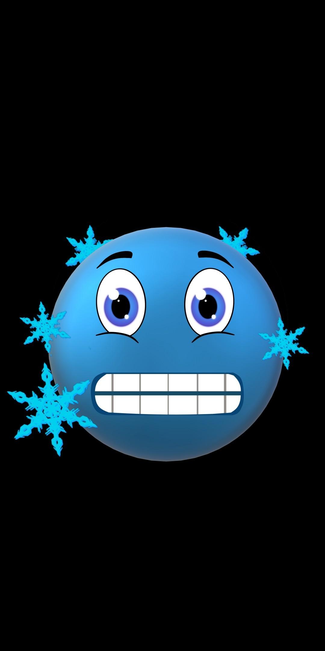 1080x2160 Download 1080x2160 Blue Emoji, Cold, Smiley Wallpaper for Huawei Mate 10