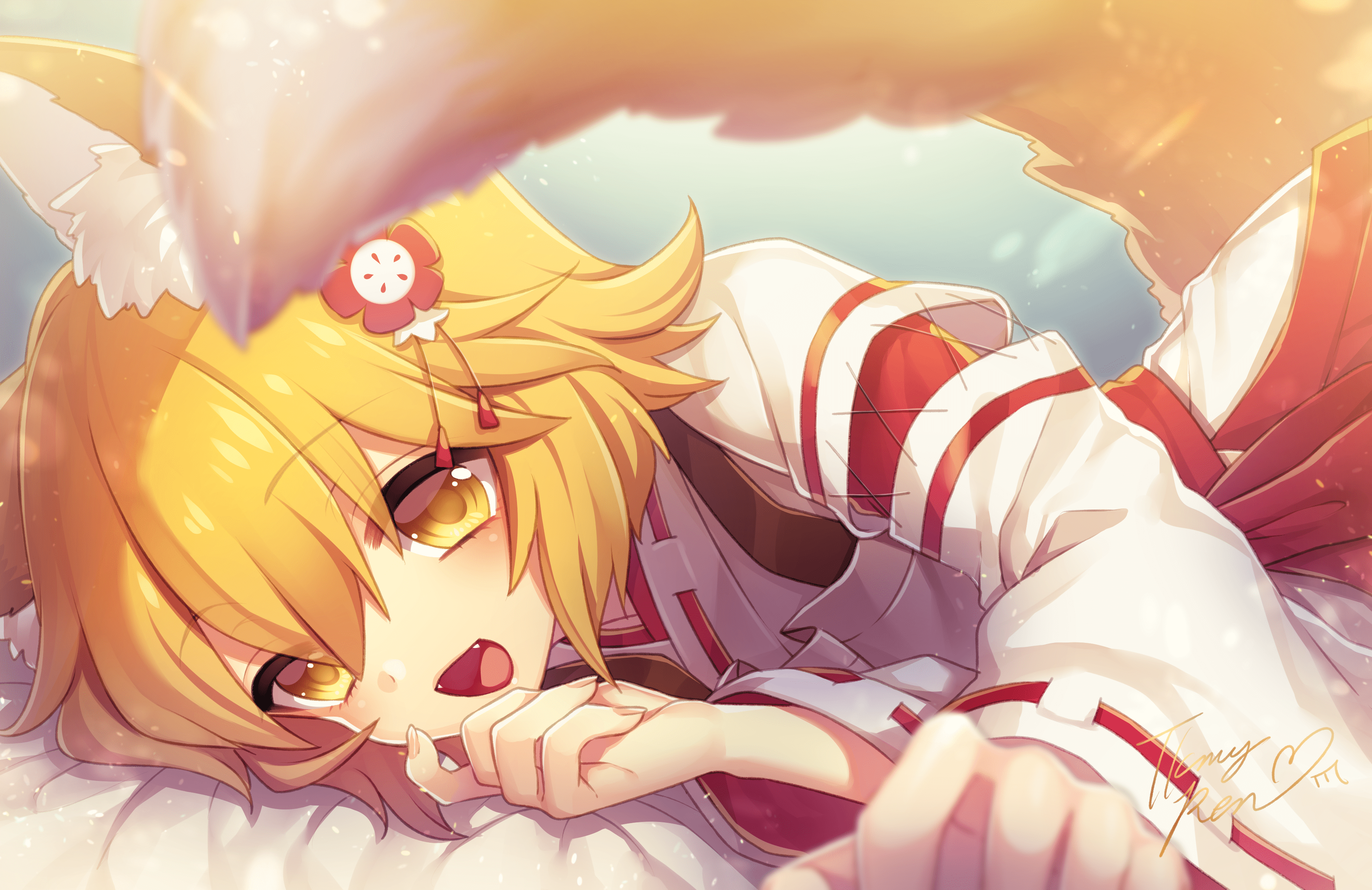3508x2276 The Helpful Fox Senko San HD Wallpaper