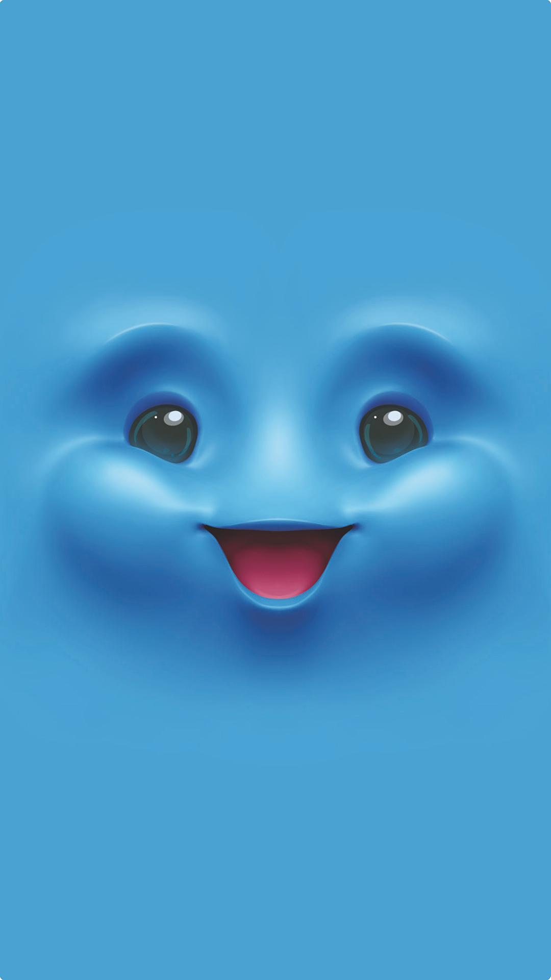 Blue Emoji Background