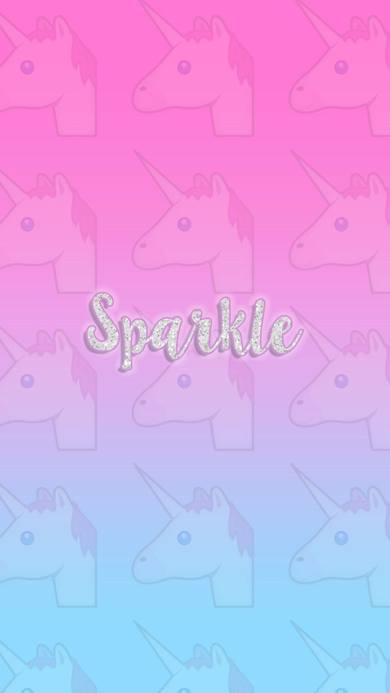 1242x2208 Blue Glitter Cute Unicorn Wallpaper