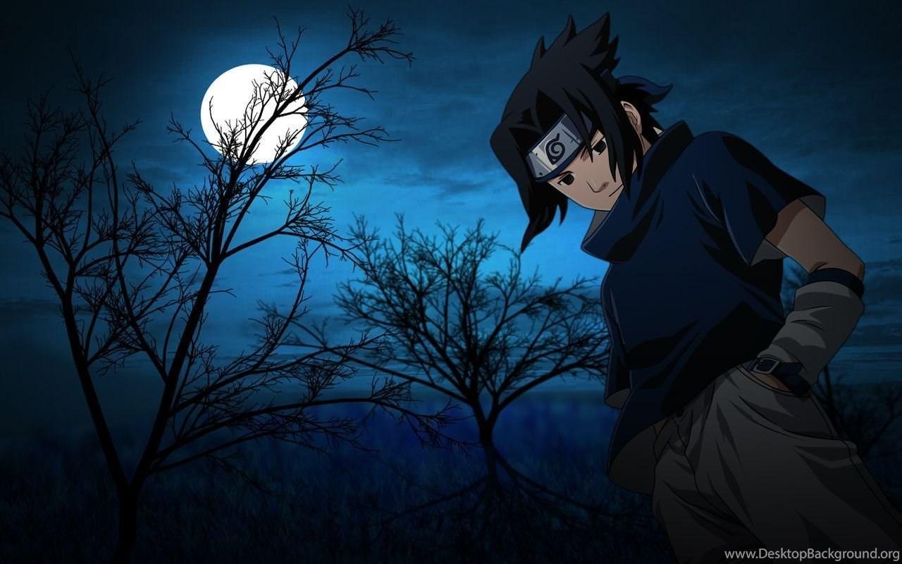 1280x800 Uchiha Sasuke Alone At Night HD Wallpaper Free Download Desktop Background