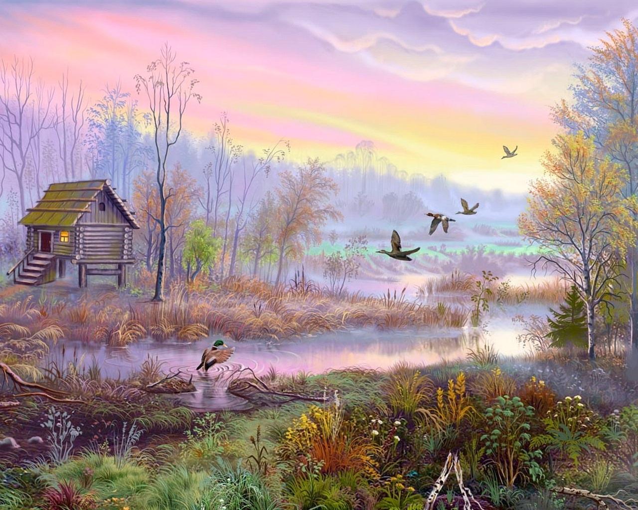 1280x1024 Free download Village scenery wall painting poster HD Wallpaper Rocks [1280x1024] for your Desktop, Mobile & Tablet. Explore Wallpaper Scenery for Walls. Chicago Scenery Wallpaper for Computer, Photo of