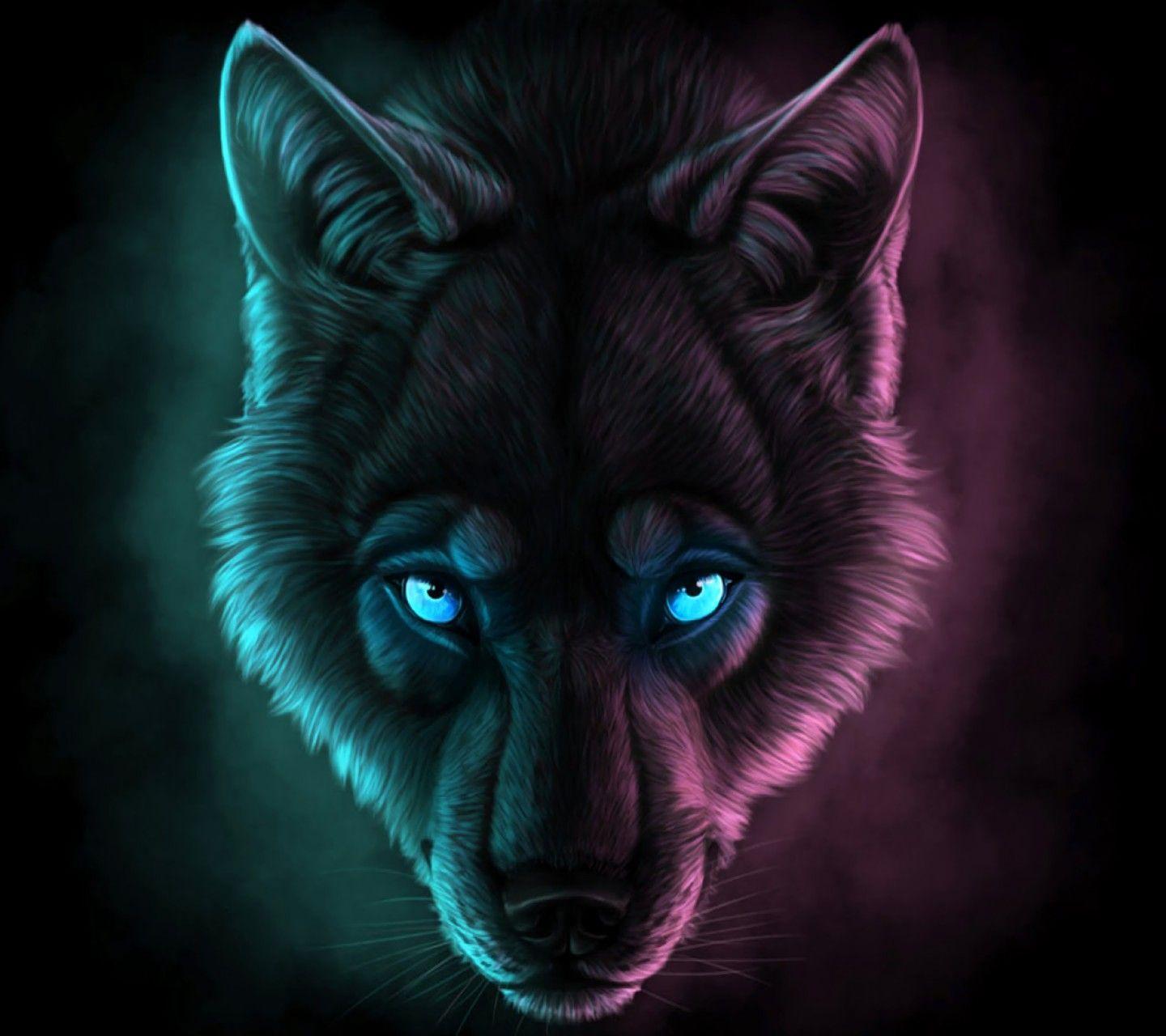1440x1280 Demon Wolf Wallpaper