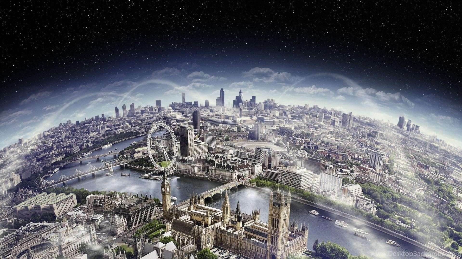 1920x1080 London Cityscape HD Wallpaper Overview Desktop Background