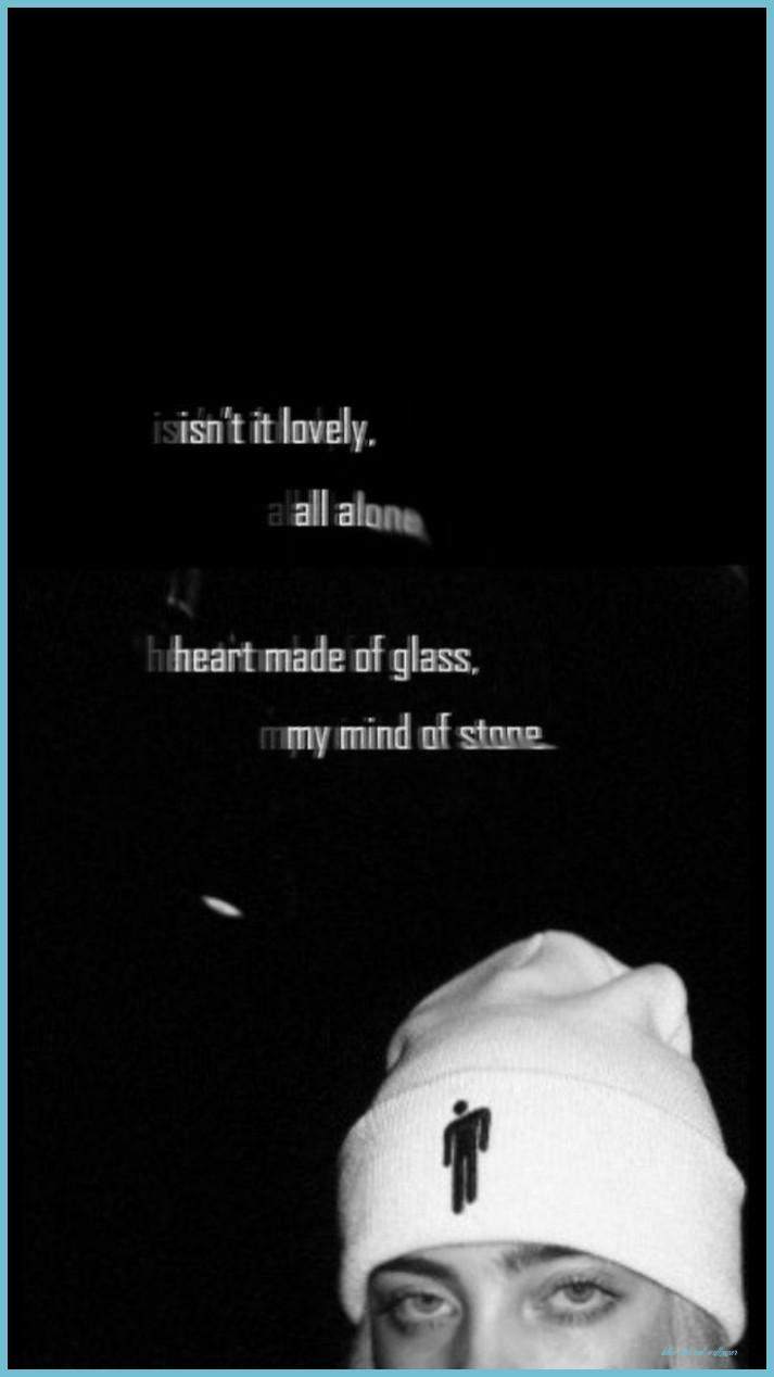 713x1268 Billie Eilish Quotes Wallpaper Eilish Sad Wallpaper