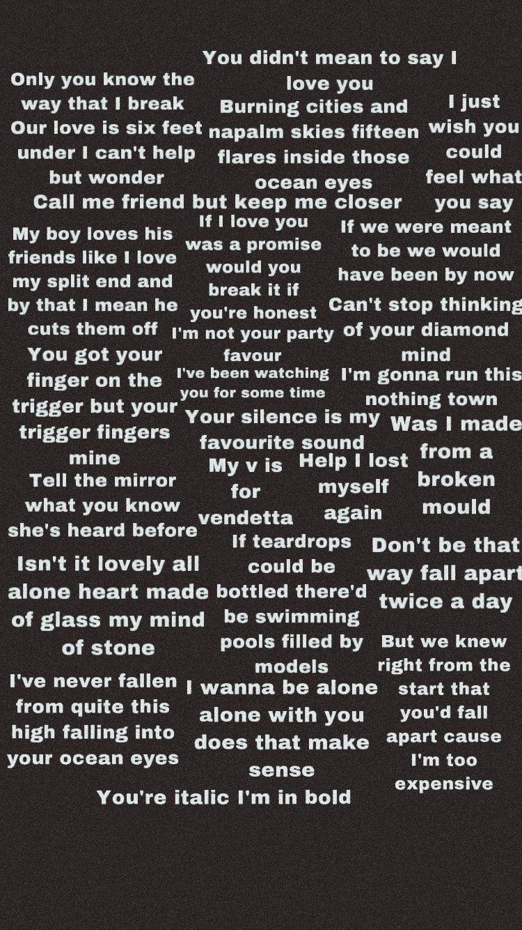 750x1334 Billie Eilish Quotes Wallpaper