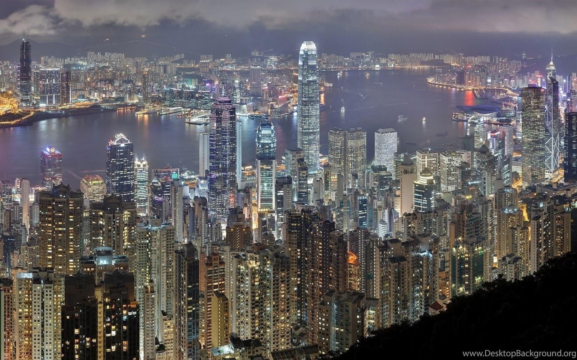 1920x1200 Big City Overview Wallpaper Desktop Background