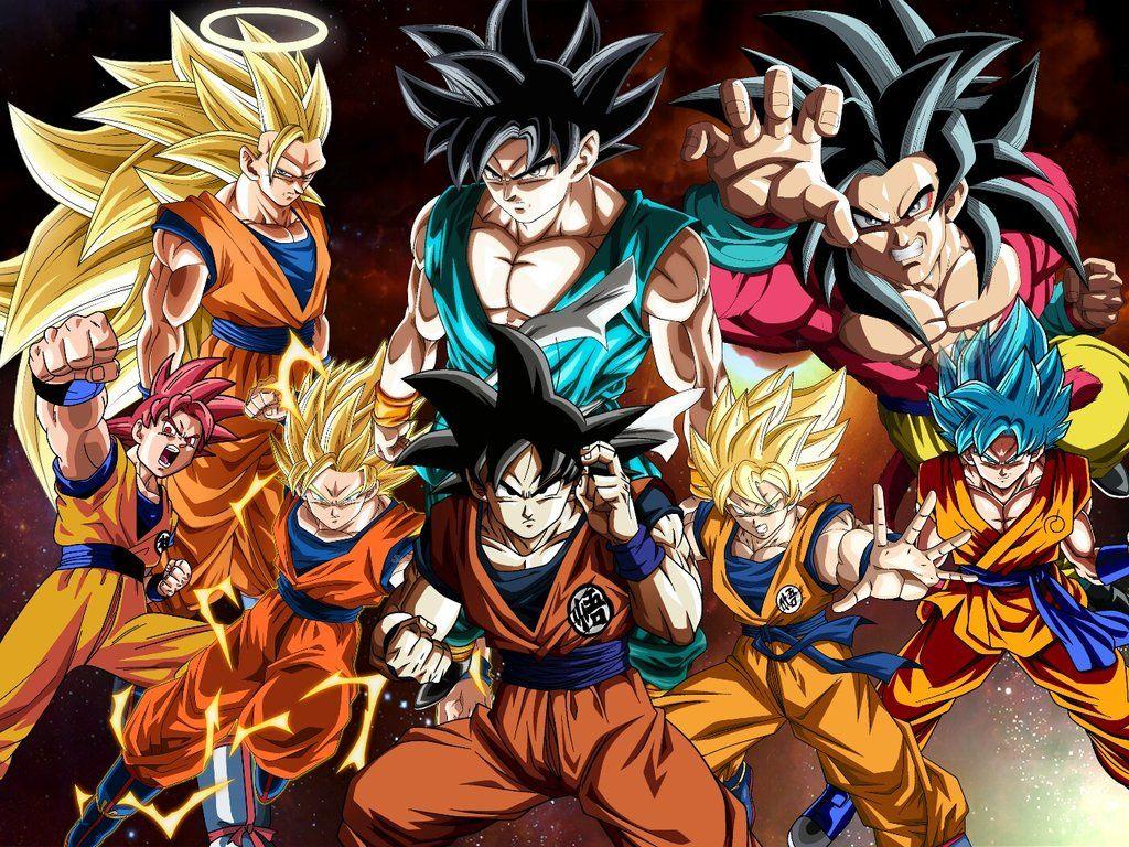 All Goku Forms Clean wallpaper  rDragonballsuper