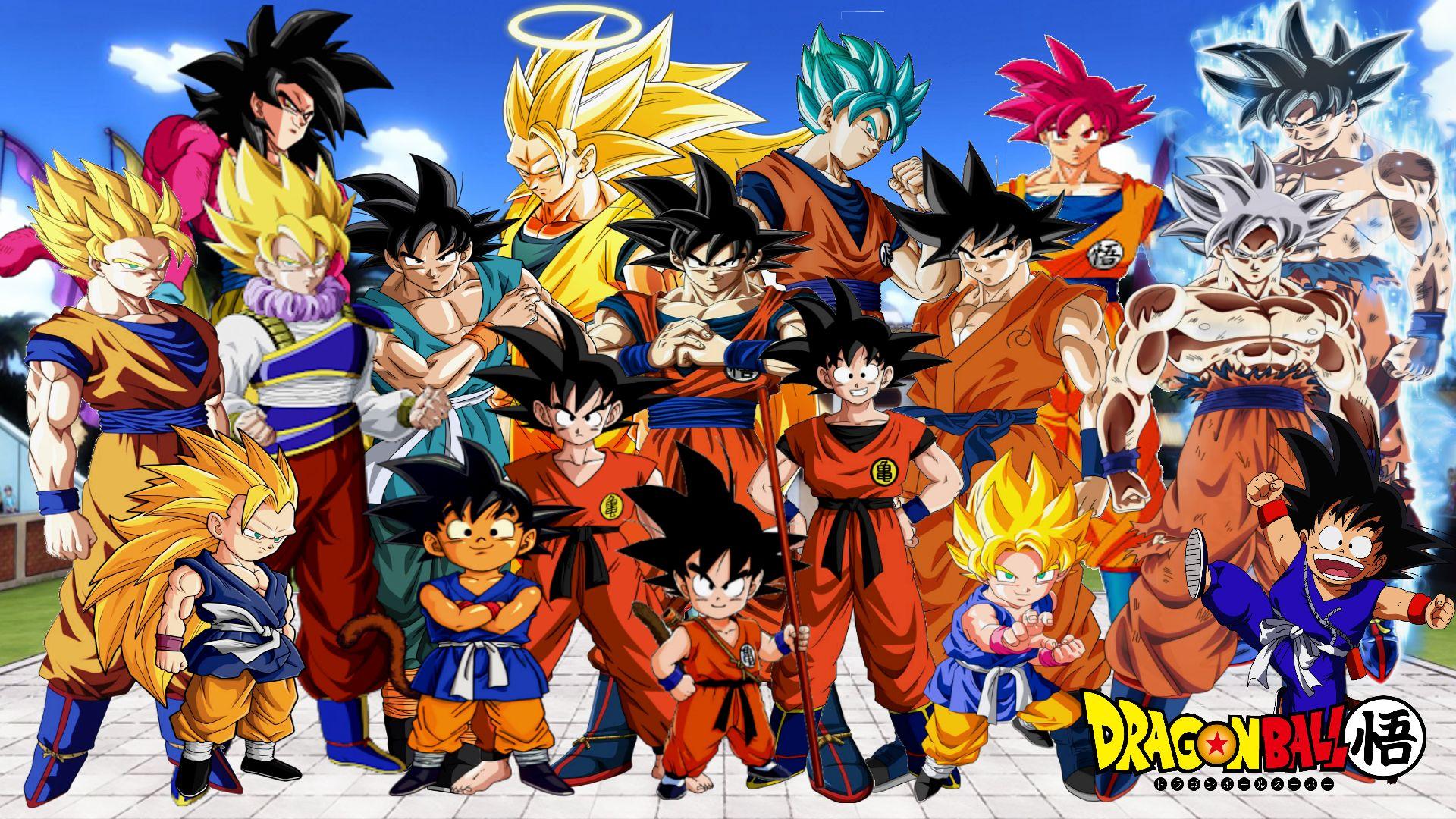 Goku All Forms Wallpapers Top Free Goku All Forms Backgrounds Wallpaperaccess 