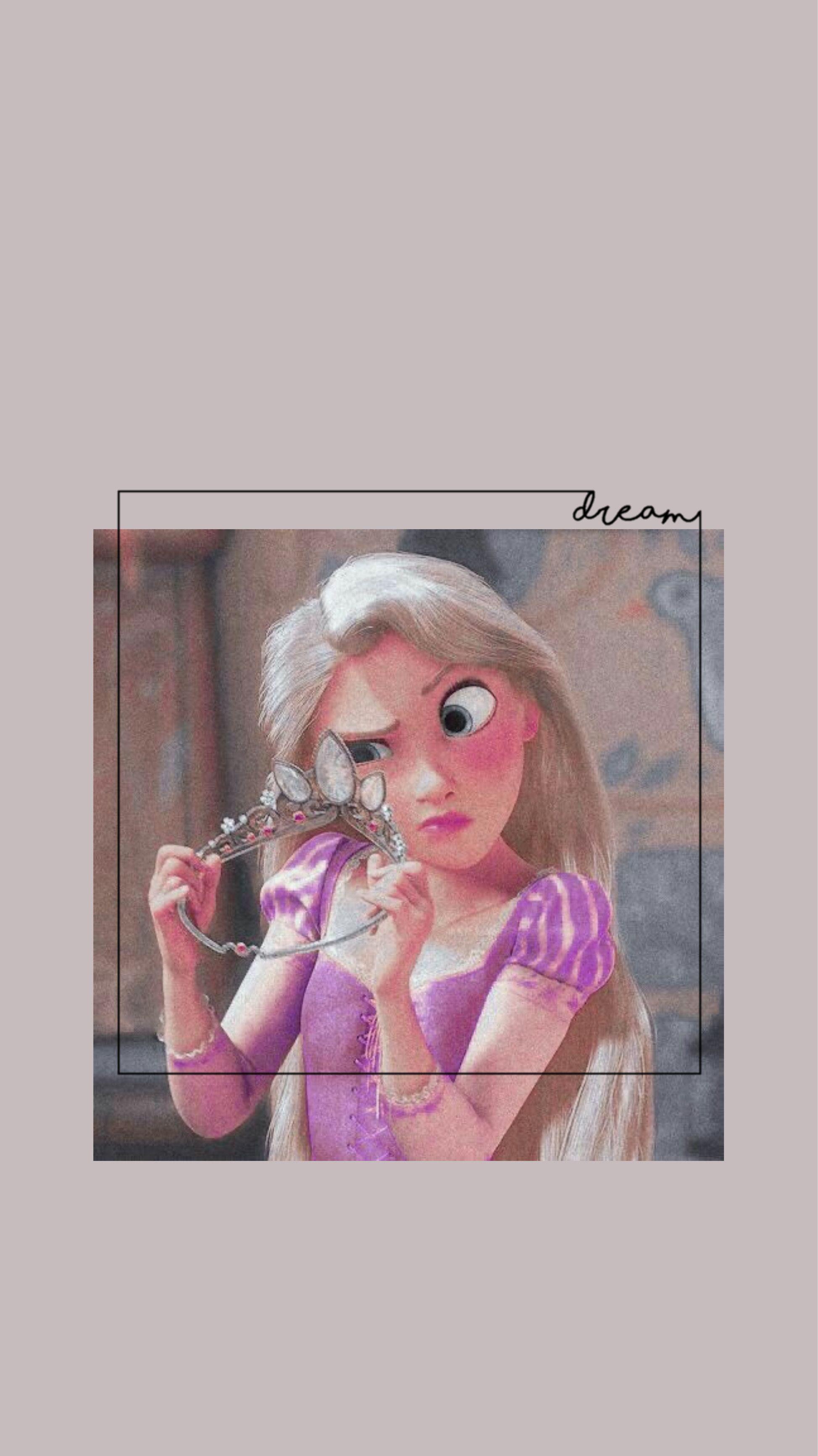 1947x3464 Vintage Disney Rapunzel Aesthetic Wallpaper