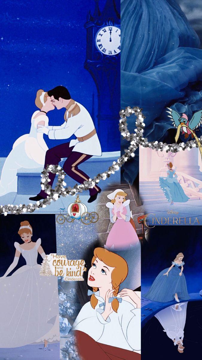 675x1200 Cinderella background collage wallpaper. Cinderella background, Background collage, Disney