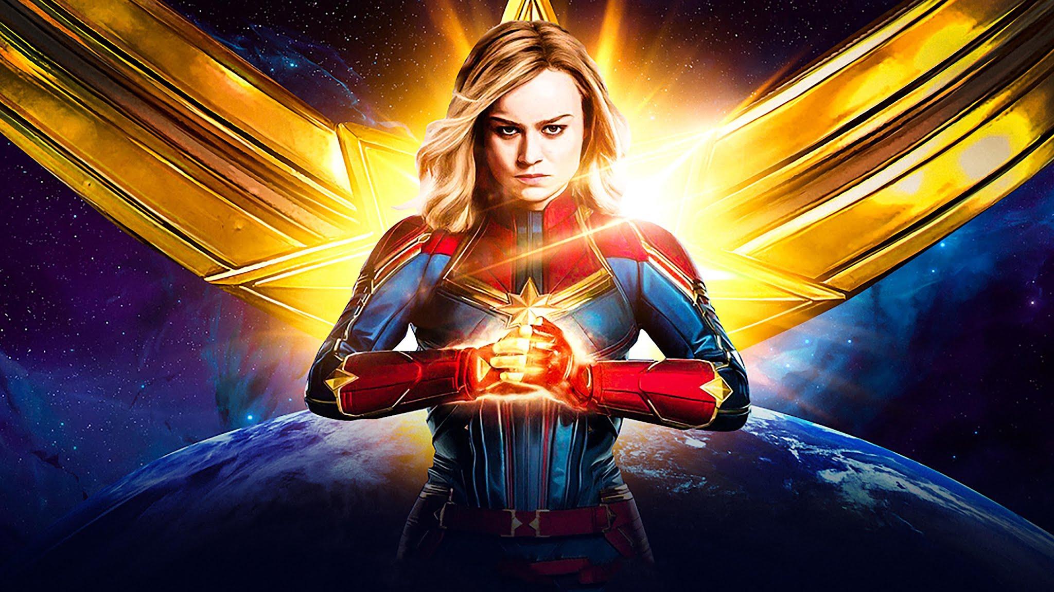 2048x1152 4K wallpaper: Captain Marvel Desktop Wallpaper HD