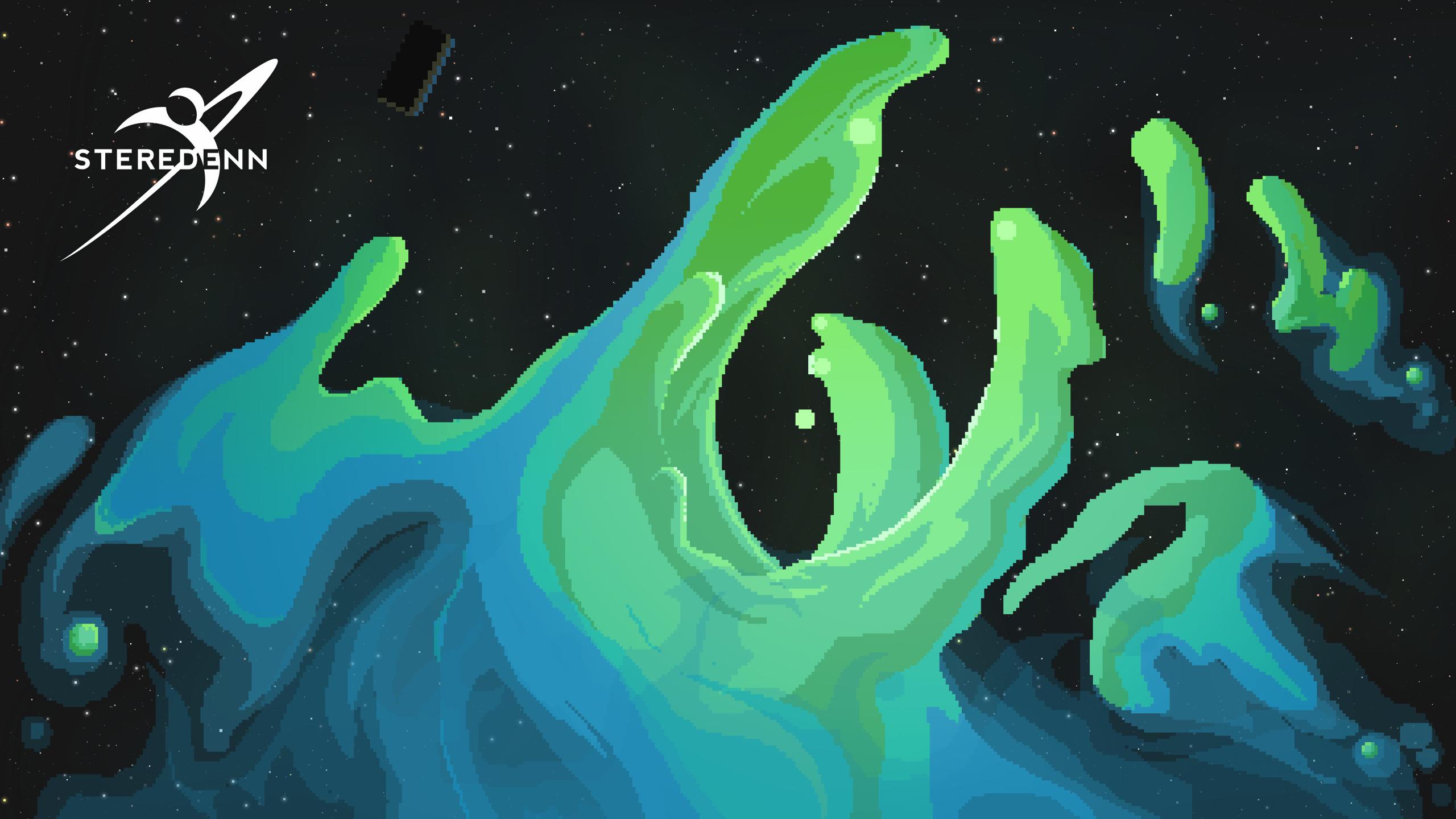 2560x1440 Space Pixel Game Background