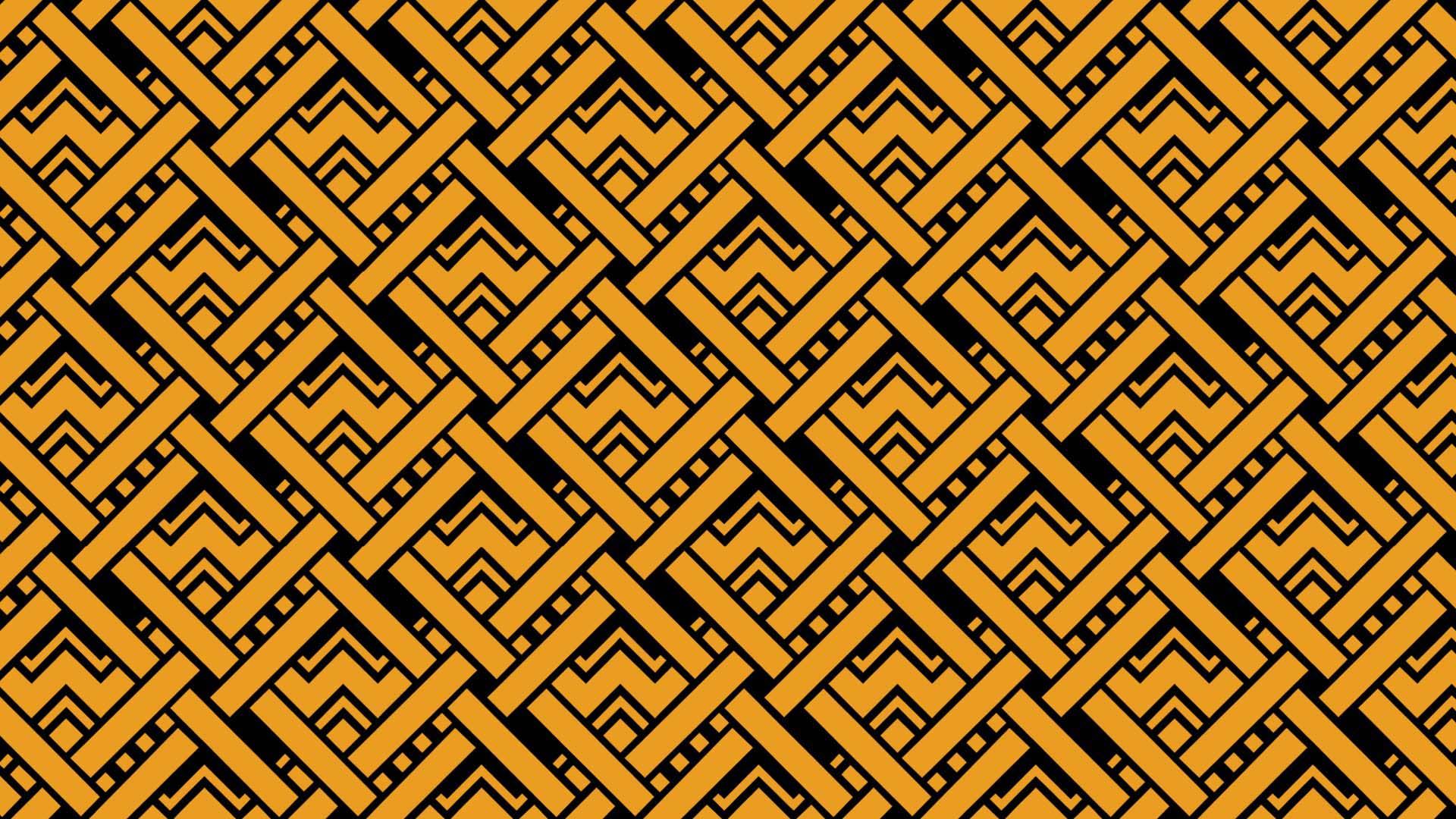 1920x1080 Light Yellow Black Geometry HD Abstract Wallpaper