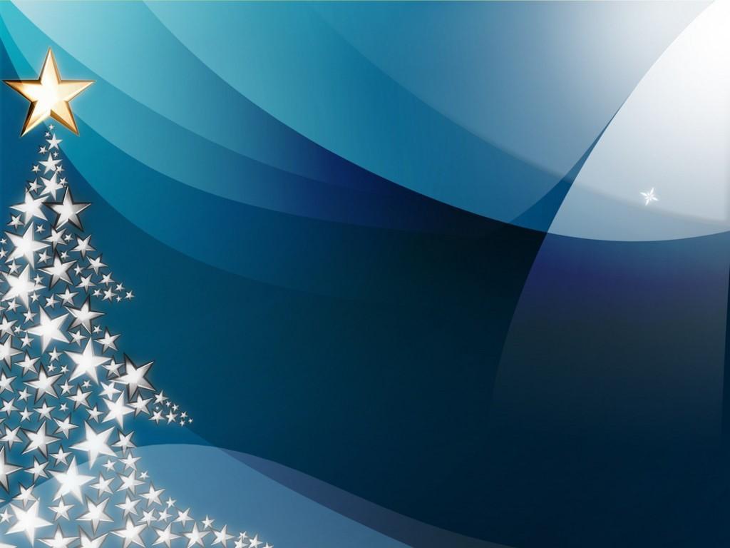 1024x768 Stars On Dark Blue Background For PowerPoint PPT Templates