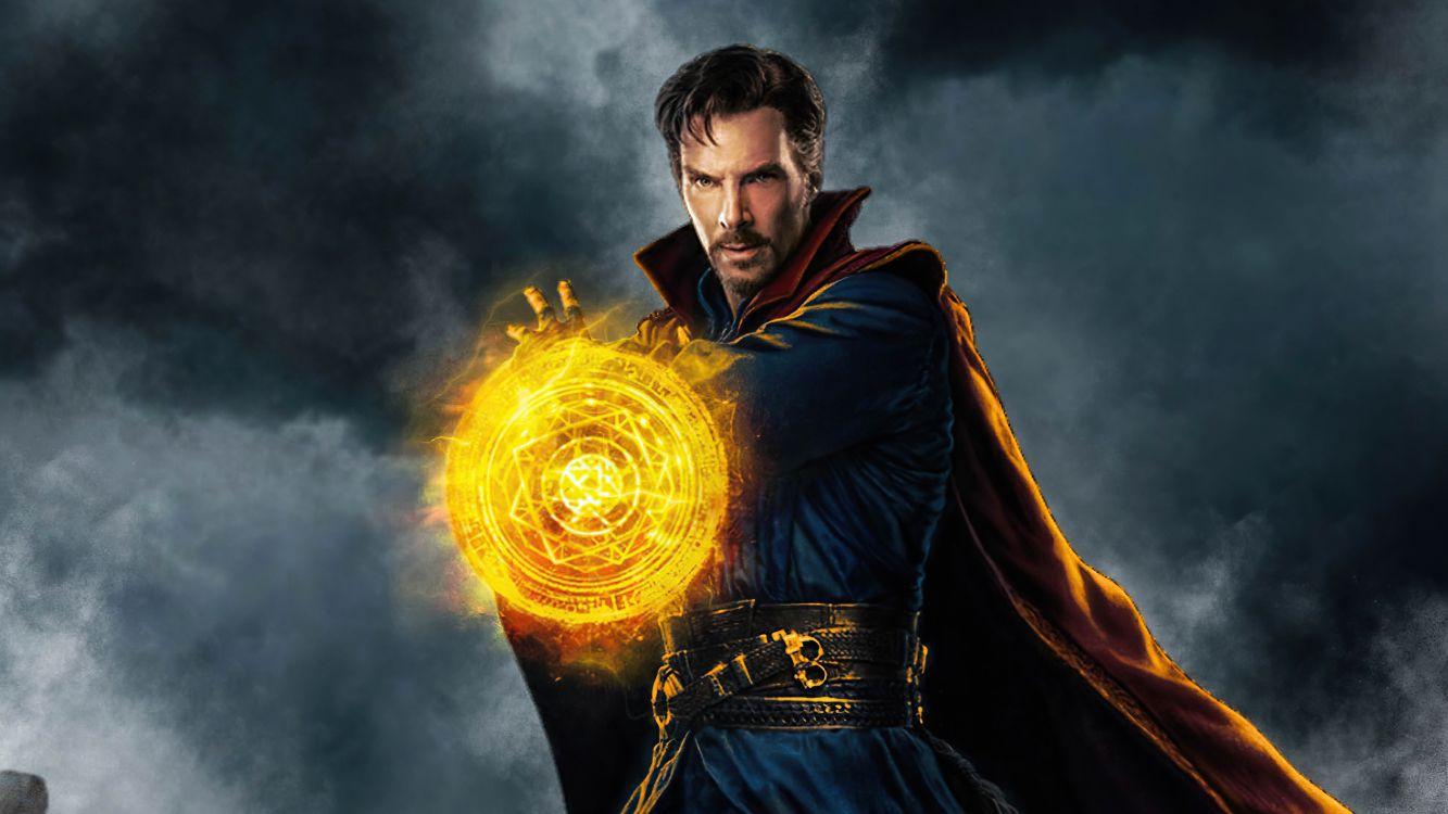 1333x750 Wallpaper Benedict Cumberbatch, Doctor Strange, Blu Ray Disc, Hair, Light, Background Free Image