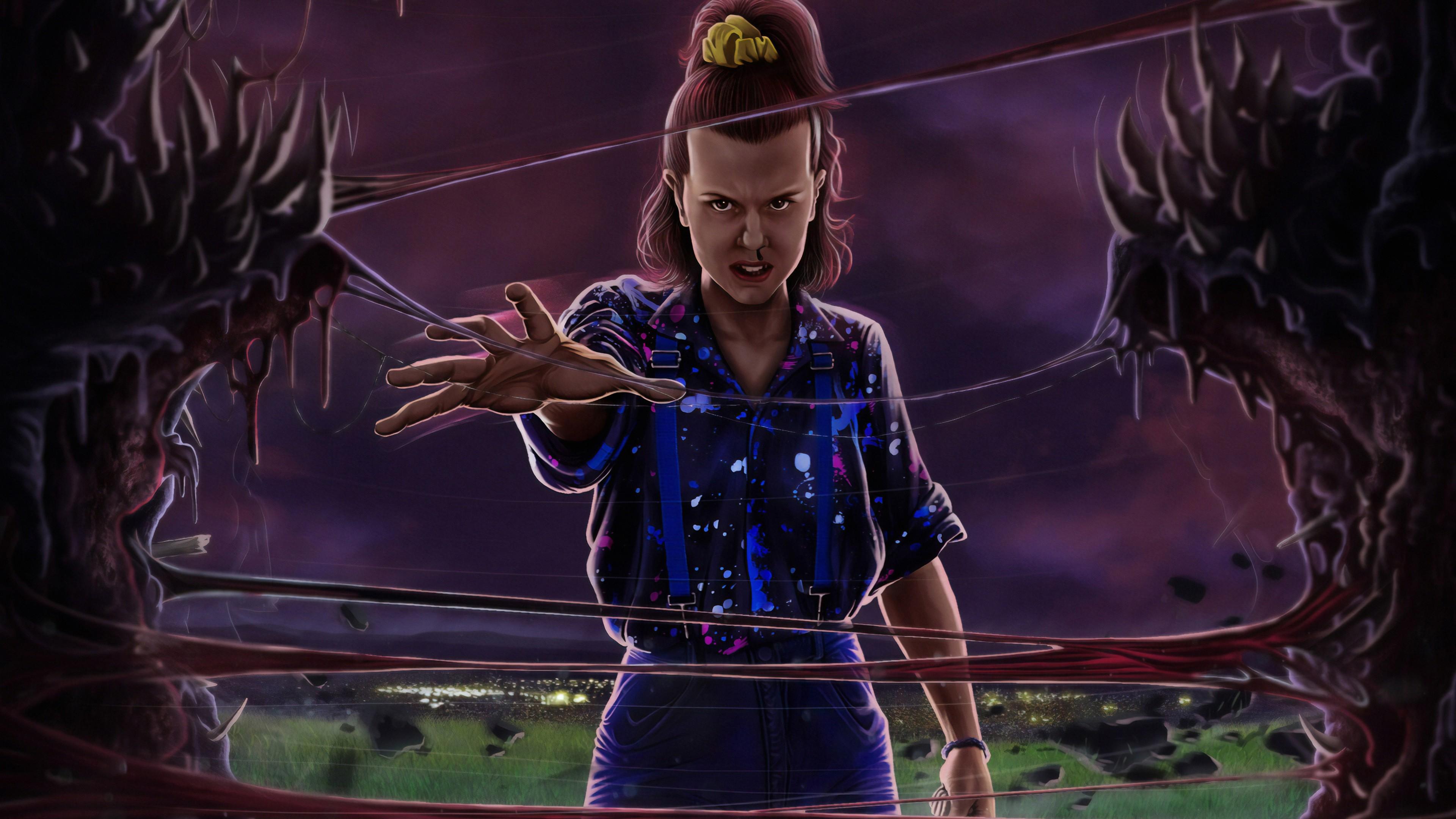 3840x2160 Millie Bobby Brown 4K HD Stranger Things Wallpaper