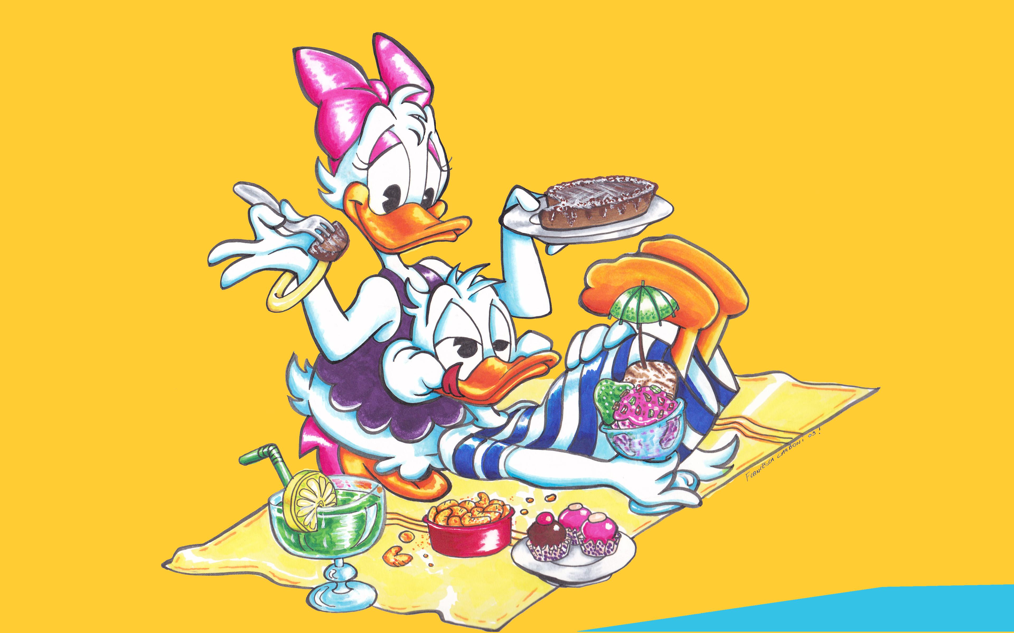 3840x2400 Minnie Mouse And Daisy Duck Wallpaper