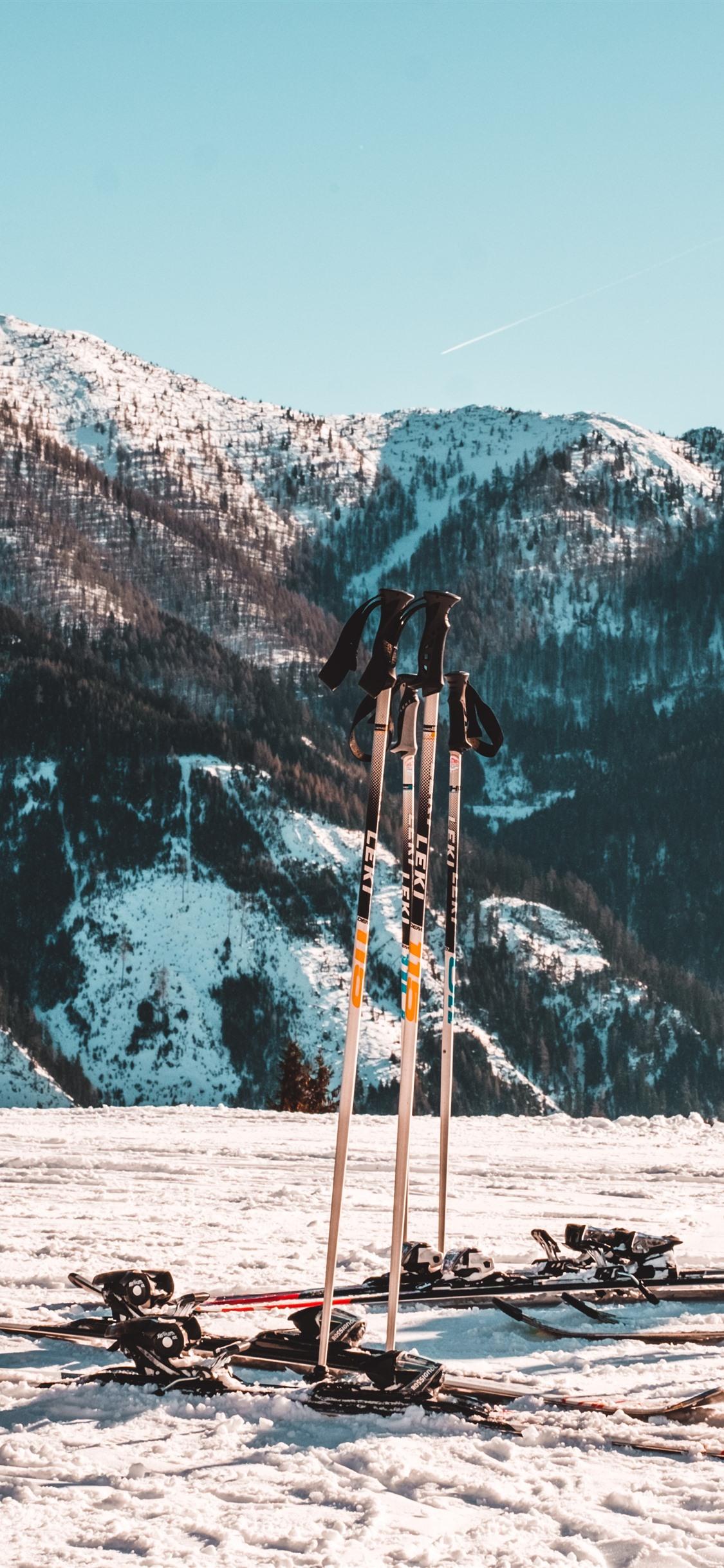 1125x2436 Snow, Mountains, Skiing, Winter 1242x2688 IPhone 11 Pro XS Max Wallpaper, Background, Picture, Image