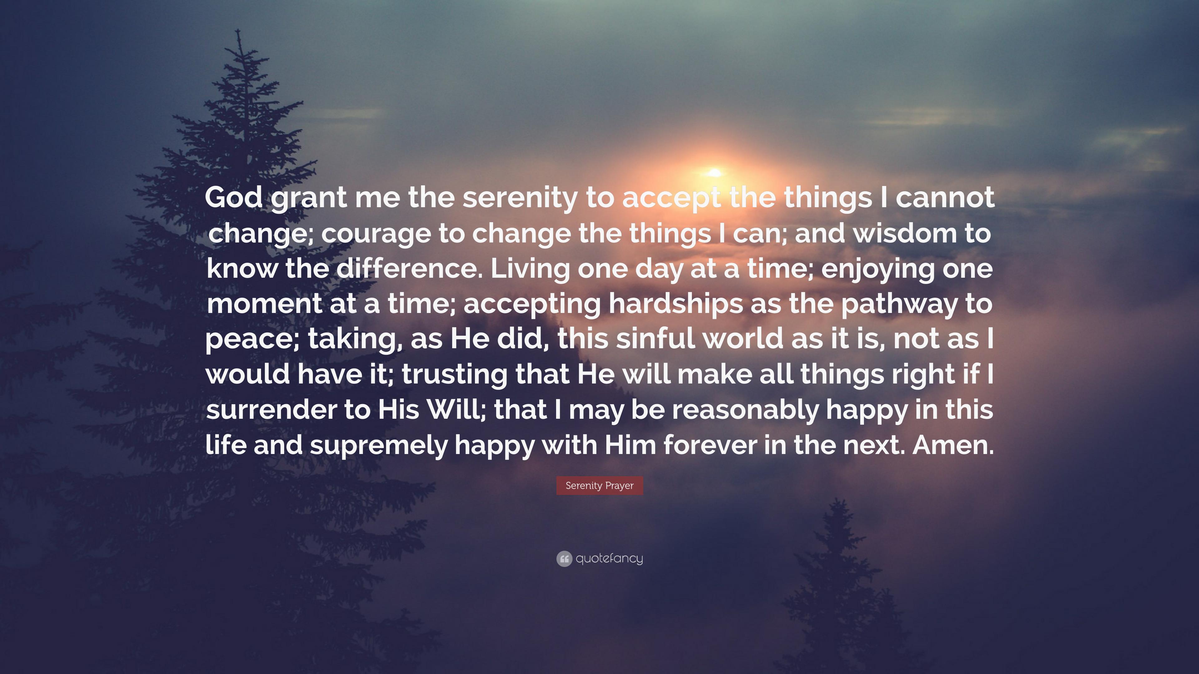 Serenity Prayer Wallpaper  Download to your mobile from PHONEKY