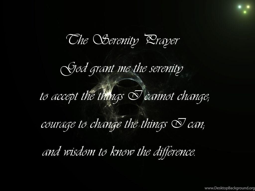 1024x768 Serenity Prayer Wallpaper Desktop Background