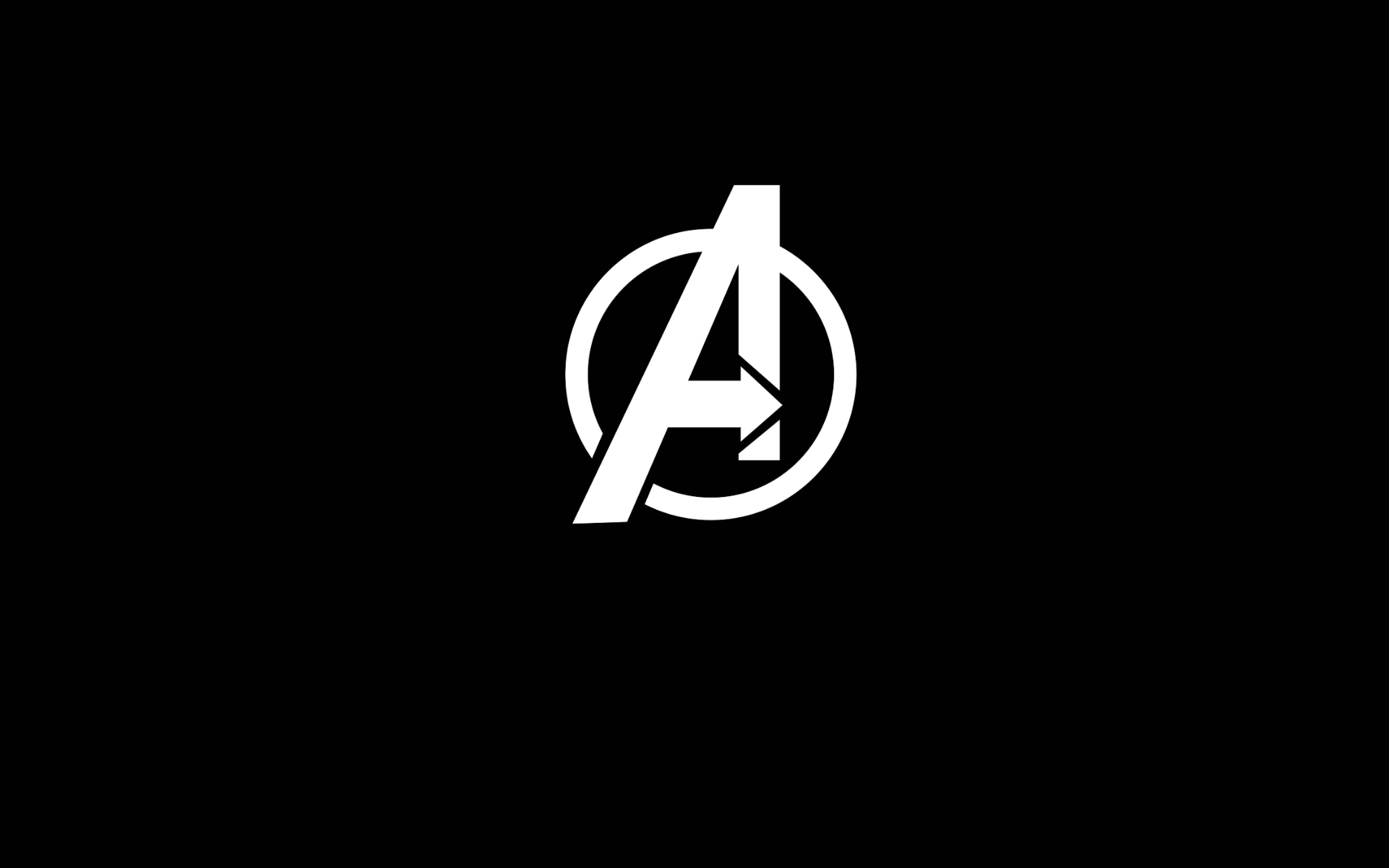 Avengers Logo Black Wallpaper gambar ke 1