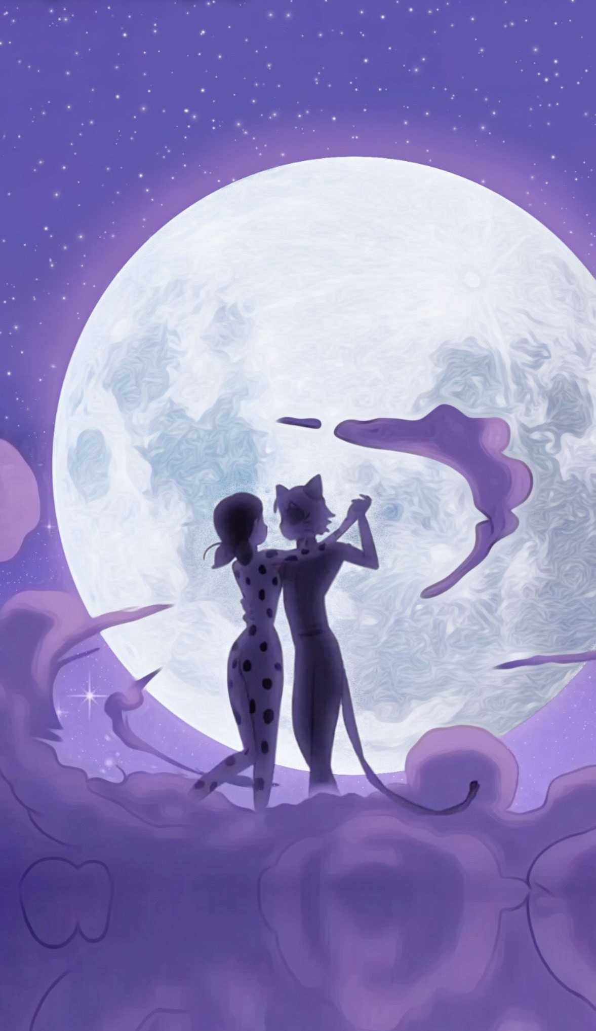 1177x2034 Ladybug and Adrien Wallpaper Free HD Wallpaper