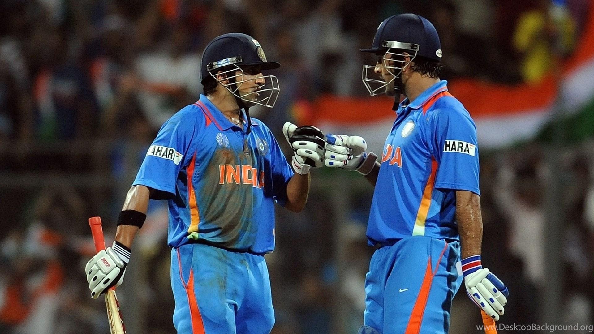 1920x1080 Mahendra Singh Dhoni And Gautam Gambhir In World Cup Final Match. Desktop Background