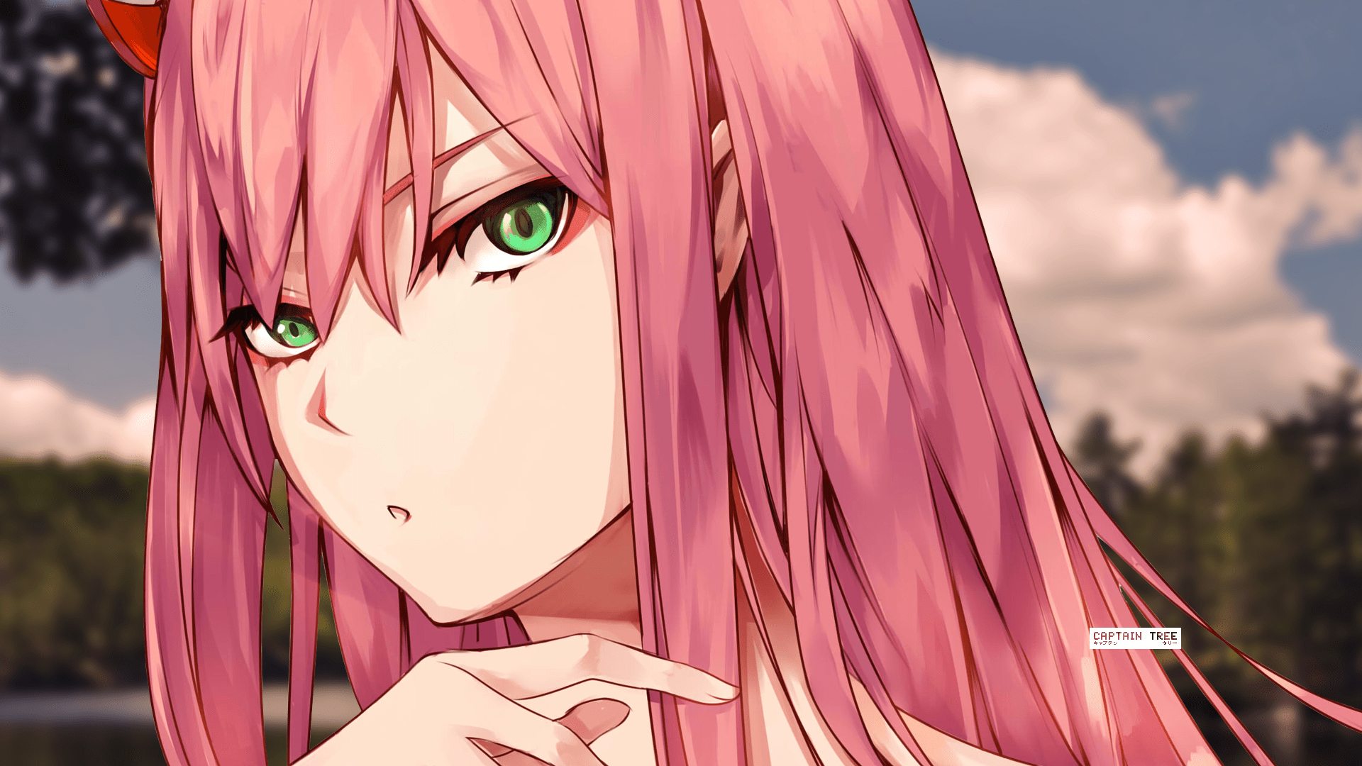 1920x1080 Zero Two Beauty Hình nền HD